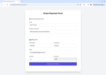 Stripe Payment Form Screenshot 1
