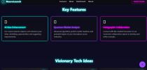 NeuroLaunch – Futuristic Concept Landing Page Screenshot 2