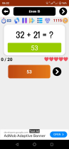 Math Quiz Pro - Android App Source Code Screenshot 7